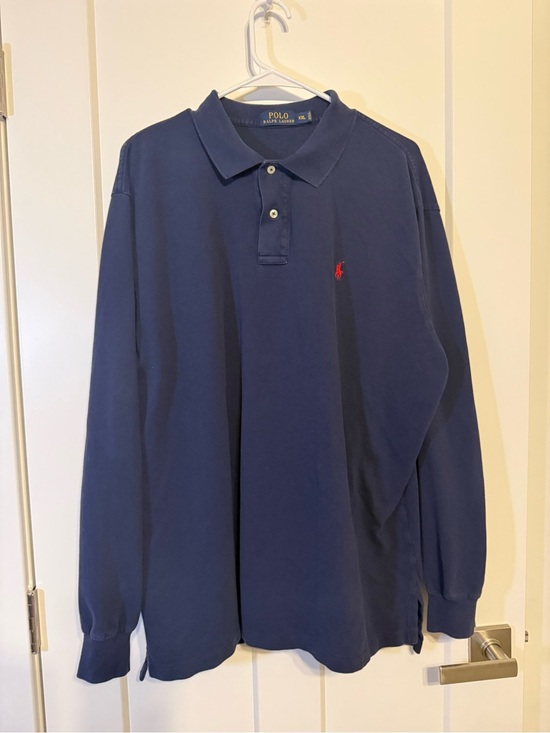 Polo Ralph Lauren Other - Polo by Ralph Lauren Navy Long Sleeve Polo with Red Pony 100% Cotton